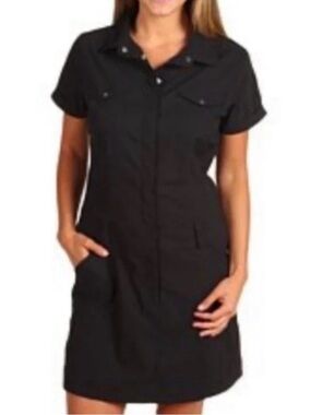Nike Golf Dri-fit Black Athletic Polo Dress Size 12 Pockets